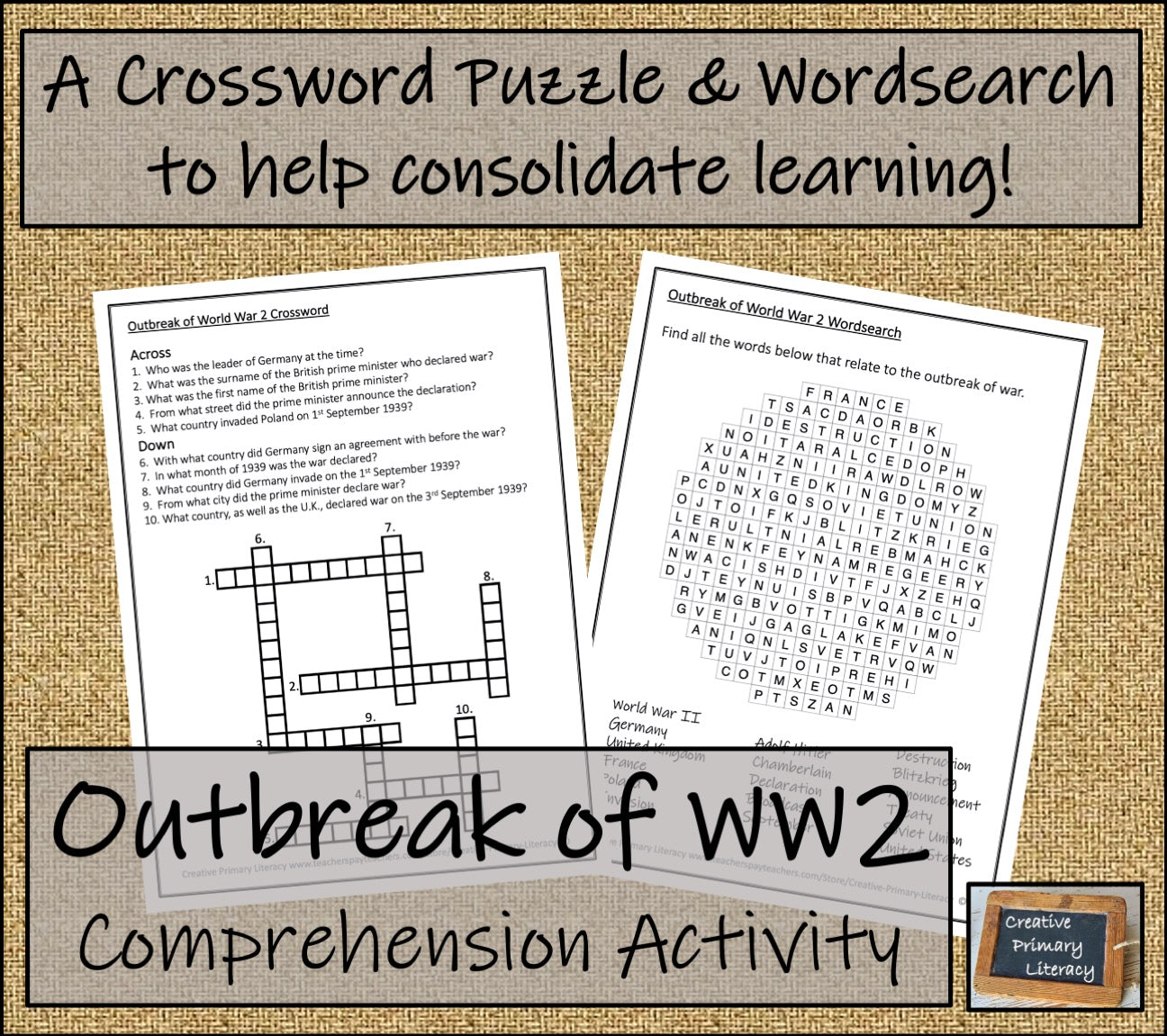 Outbreak of World War II Informational Writing Unit | 5th Grade & 6th Grade