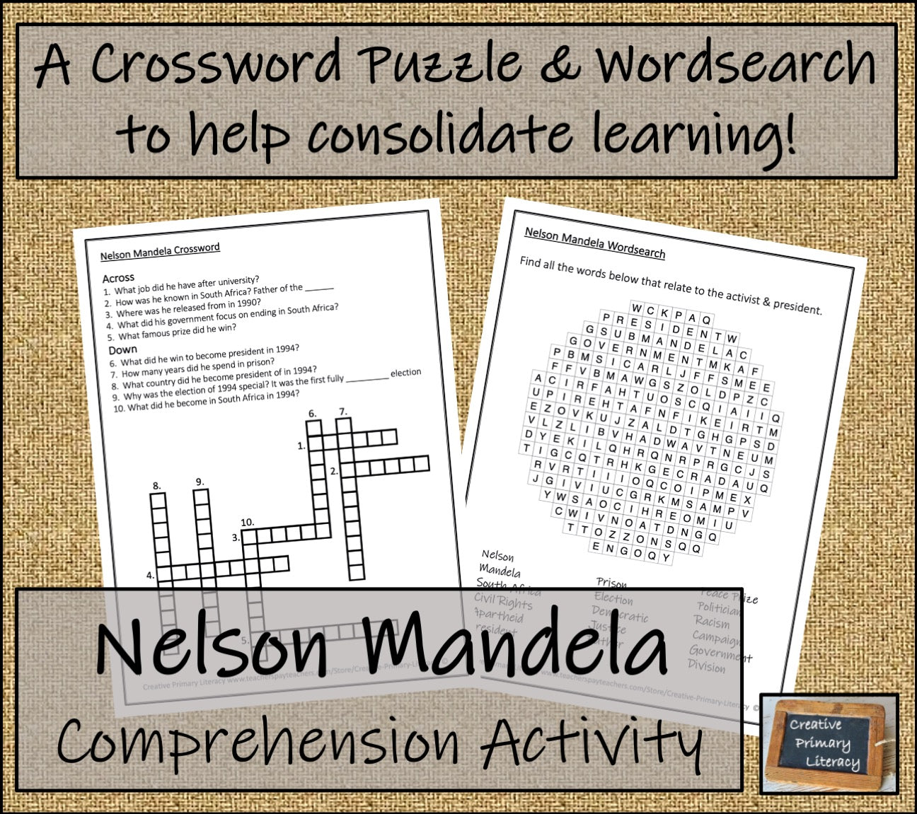 Nelson Mandela Biography Project & Writing Unit | 5th Grade & 6th Grade