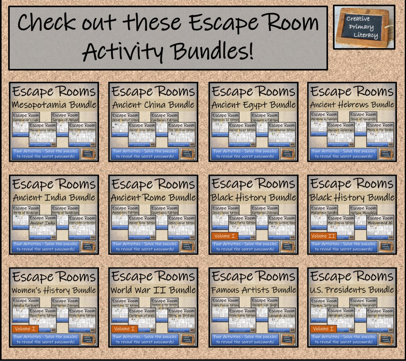 Famous Explorers Escape Room Activity Mega Bundle | 5th Grade & 6th Grade