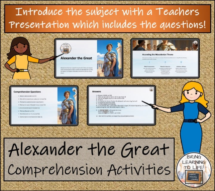 Alexander the Great Close Reading & Biography Bundle | 3rd Grade & 4th Grade