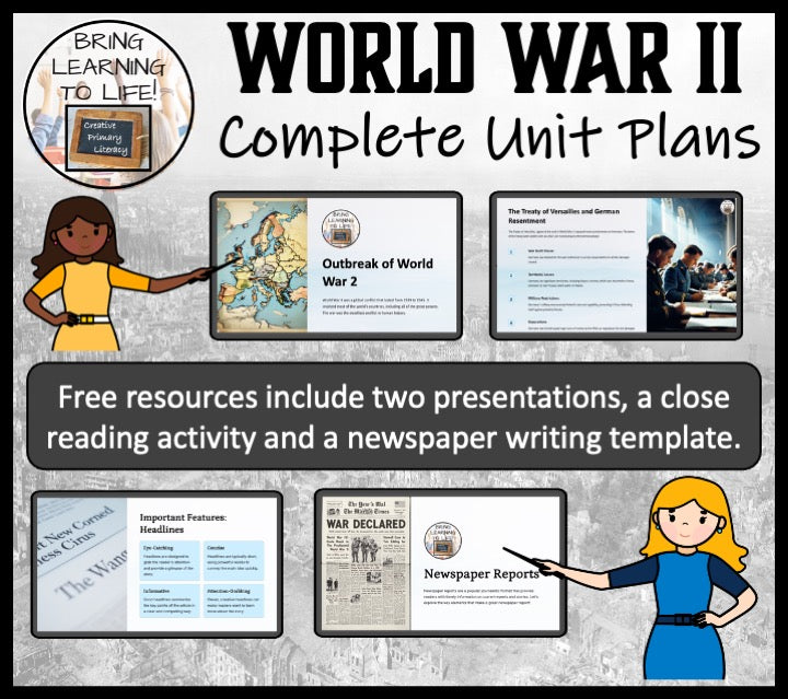 World War II Unit Plans | 5th Grade or 6th Grade