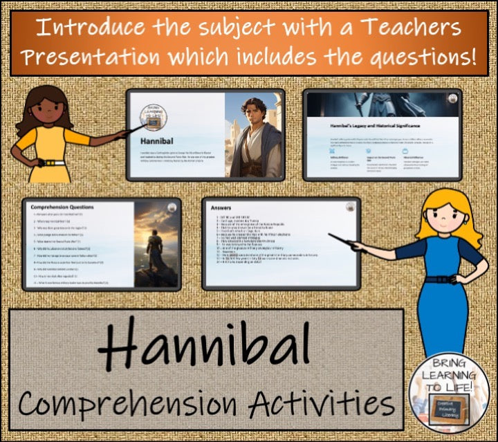 Hannibal Close Reading & Biography Bundle | 5th Grade & 6th Grade