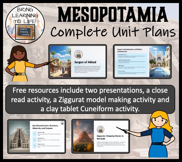 Ancient Mesopotamia Unit Plans | 5th Grade or 6th Grade