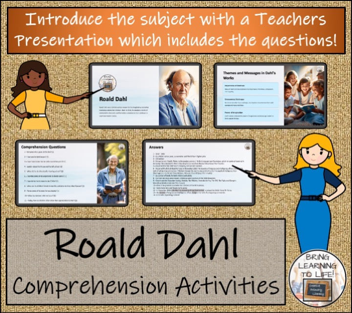 Roald Dahl Close Reading & Biography Bundle | 5th Grade & 6th Grade