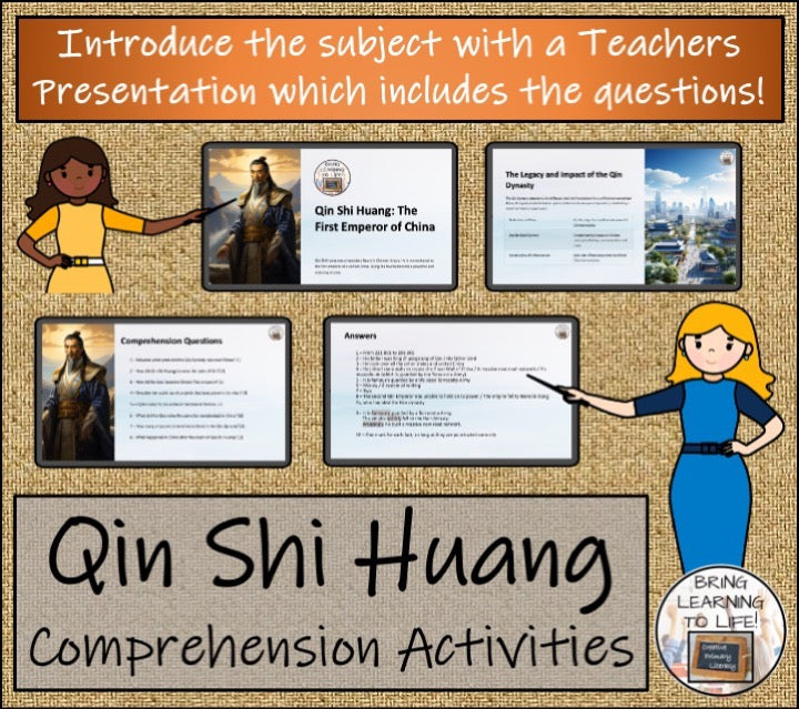 Qin Shi Huang Close Reading & Biography Bundle | 3rd Grade & 4th Grade