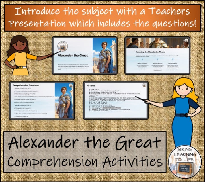 Alexander the Great Close Reading & Biography Bundle | 5th Grade & 6th Grade