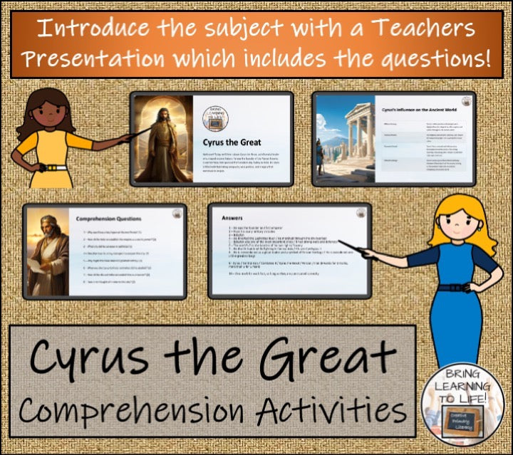 Cyrus the Great Close Reading & Biography Bundle | 3rd Grade & 4th Grade