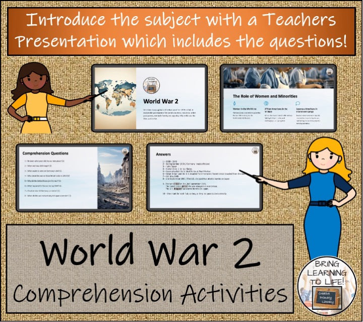 World War II Close Reading & Informational Writing Bundle 3rd Grade & 4th Grade