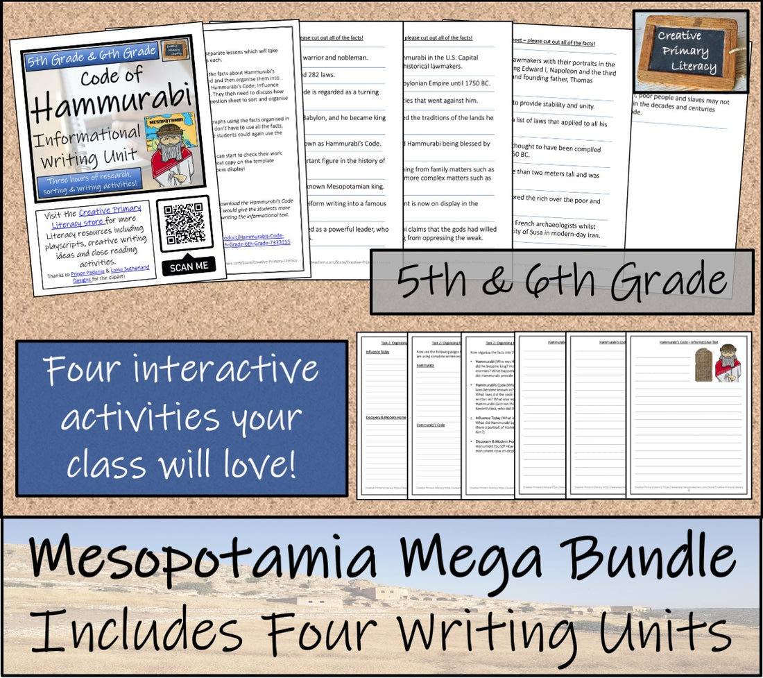 Ancient Mesopotamia Mega Bundle of Activities | 5th Grade & 6th Grade ...