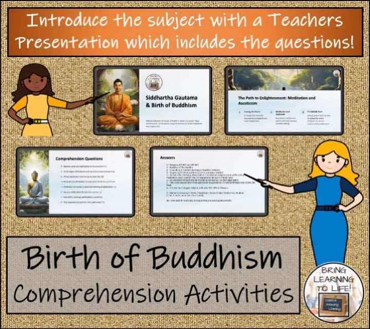 Siddhartha Gautama Close Reading & Biography Bundle | 3rd Grade & 4th Grade