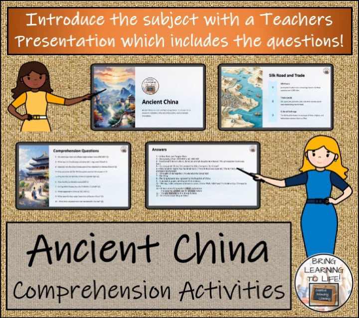 Ancient China Close Reading & Informational Writing Bundle | 5th & 6th Grade