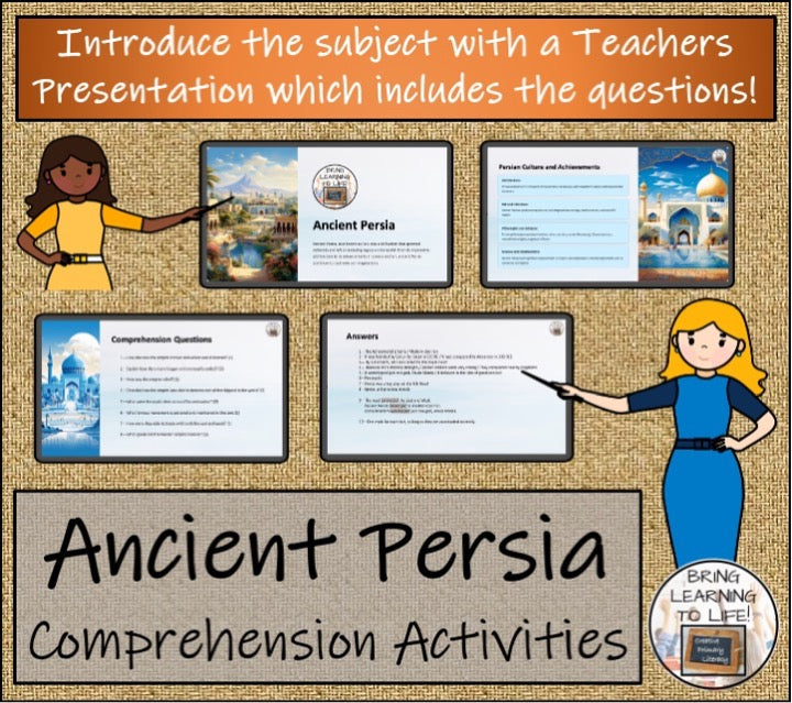 Ancient Persia Close Reading & Informational Writing Bundle | 3rd & 4th Grade