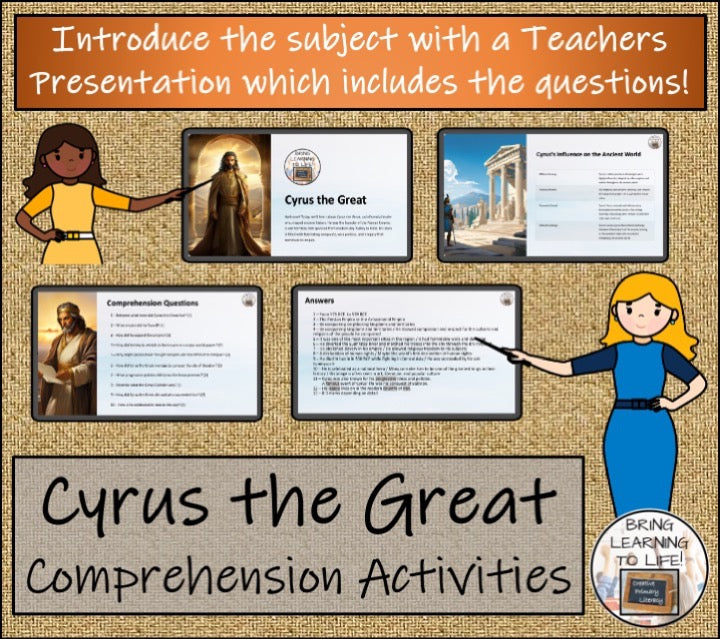 Cyrus the Great Close Reading & Biography Writing Bundle | 5th Grade & 6th Grade