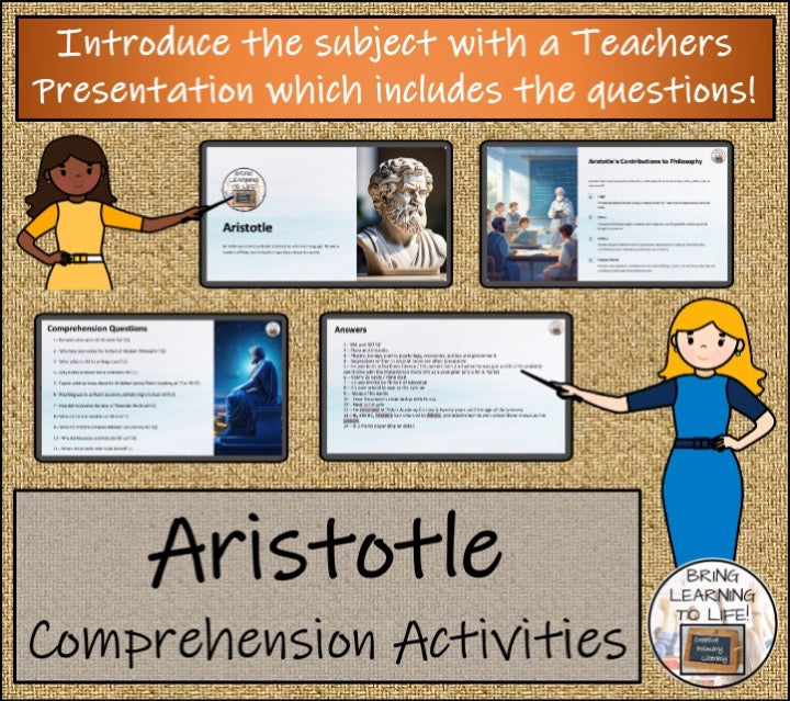 Aristotle Close Reading & Biography Bundle | 5th Grade & 6th Grade