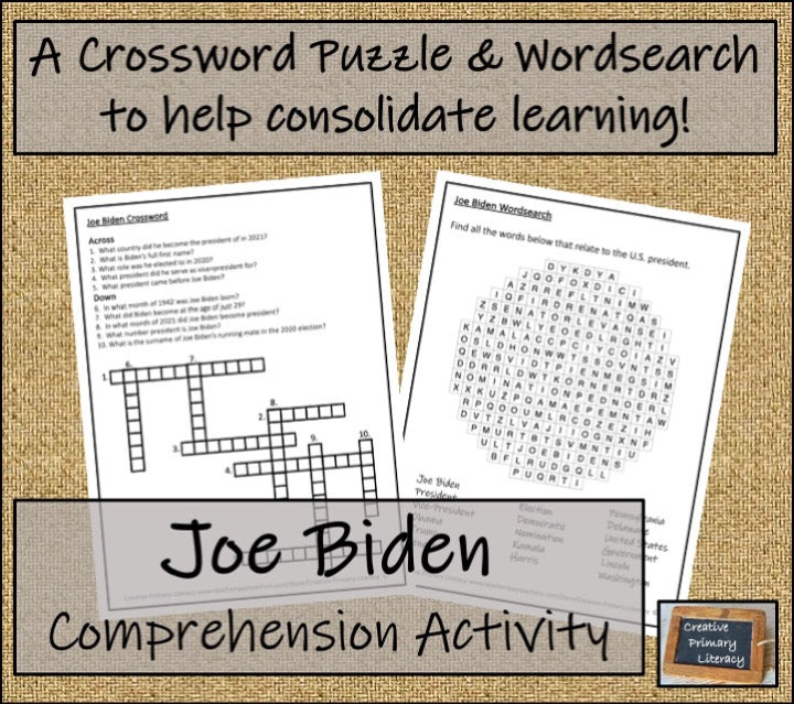 Joe Biden Close Reading & Biography Bundle | 5th Grade & 6th Grade