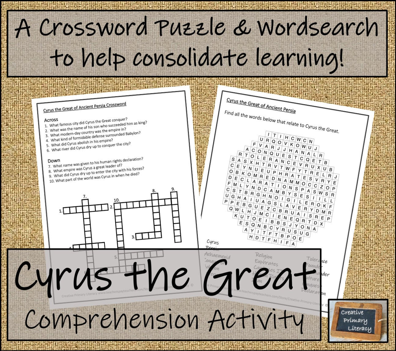 Cyrus the Great Biography Writing Unit | 5th Grade & 6th Grade