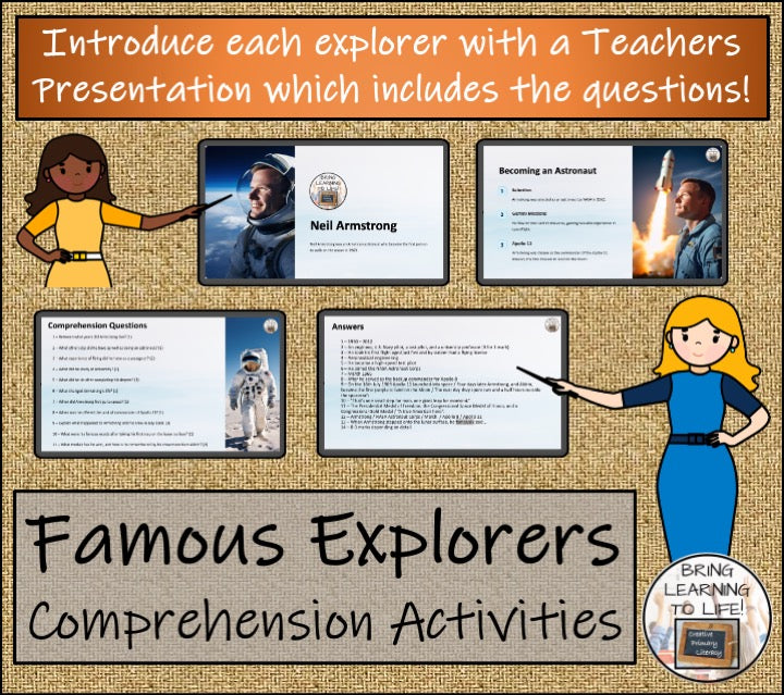 Famous Explorers Close Reading Comprehension Bundle | 5th Grade & 6th Grade