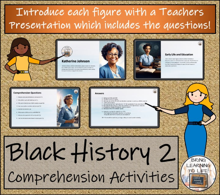 Black History Volume 2 Close Reading Comprehension Bundle | 3rd & 4th Grade