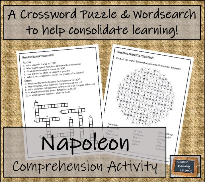 Napoleon Bonaparte Biography Project & Writing Unit | 5th Grade & 6th Grade
