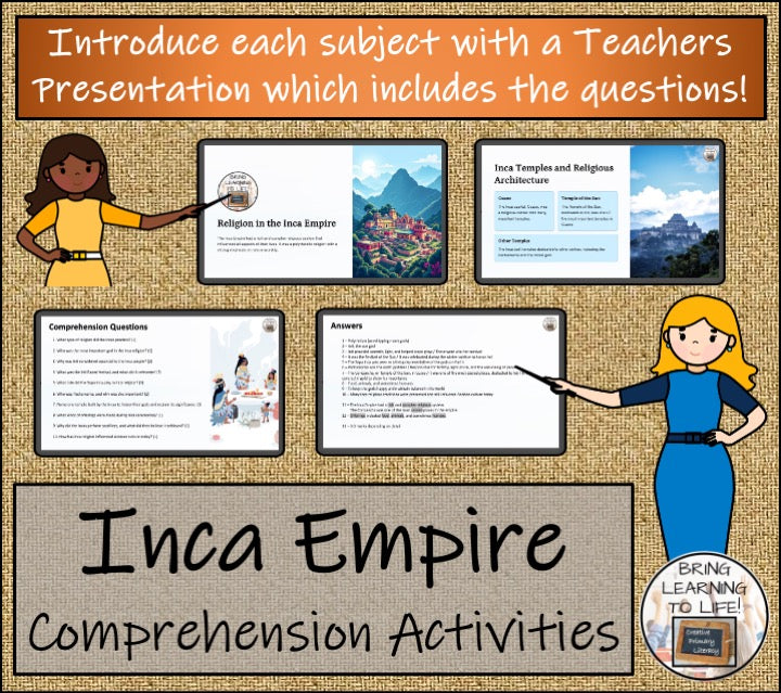 Inca Empire Close Reading Comprehension Bundle | 5th Grade & 6th Grade