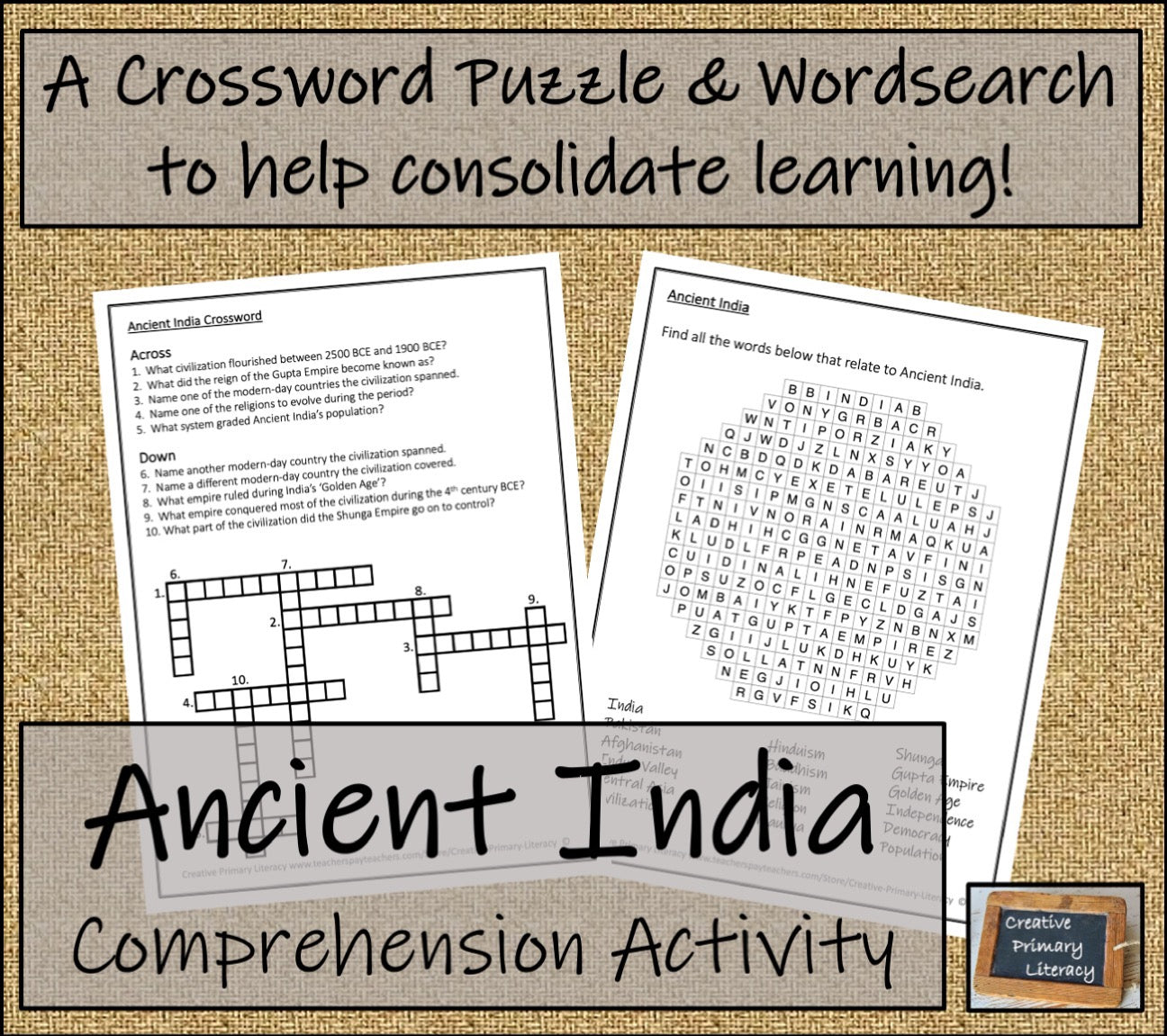 Ancient India Close Reading & Informational Writing Bundle | 5th & 6th Grade