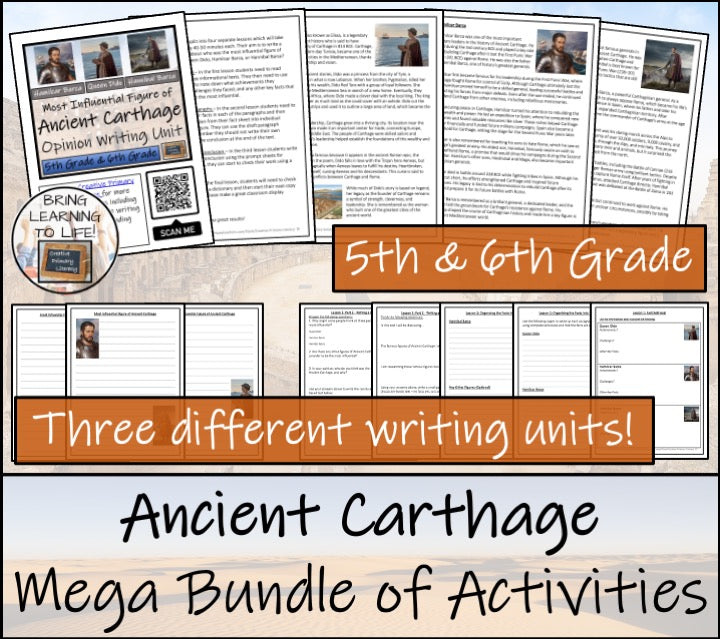 Carthaginian Empire Mega Bundle of Activities | 5th Grade & 6th Grade