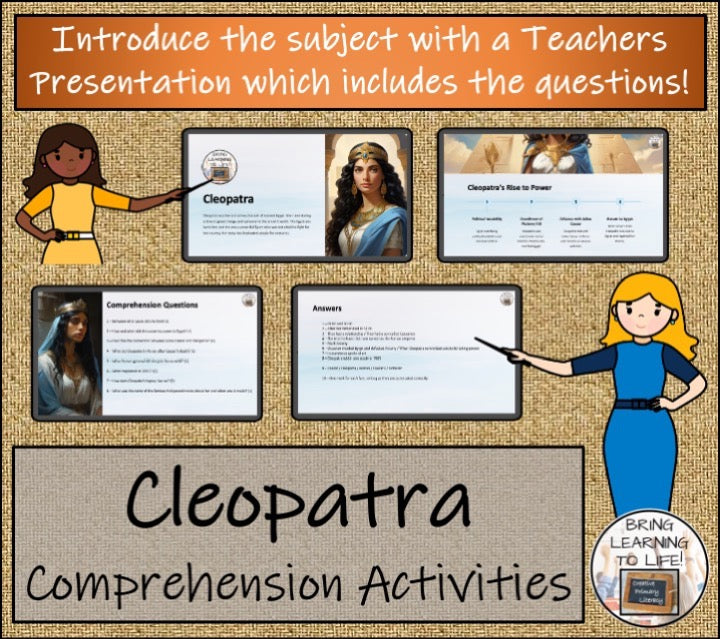 Cleopatra Close Reading & Biography Bundle | 3rd Grade & 4th Grade