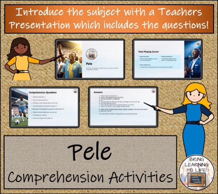 Pele Close Reading & Biography Bundle | 3rd Grade & 4th Grade