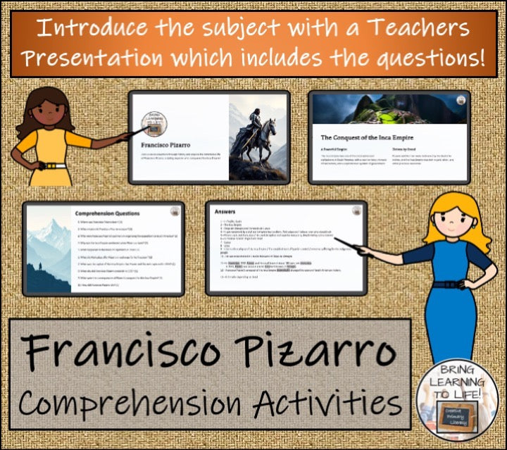 Francisco Pizarro Close Reading & Biography Bundle | 5th Grade & 6th Grade