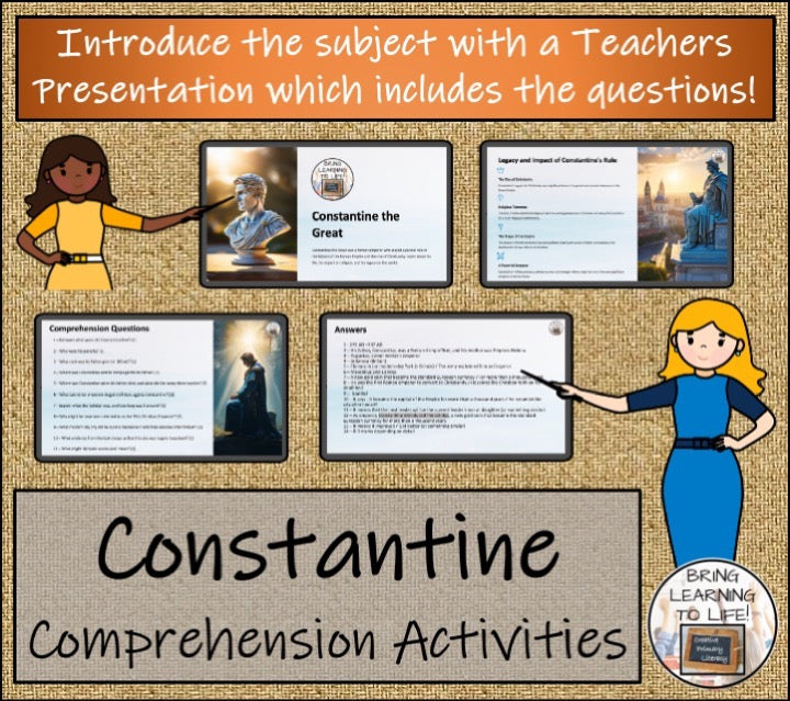 Constantine Close Reading & Biography Bundle | 5th Grade & 6th Grade