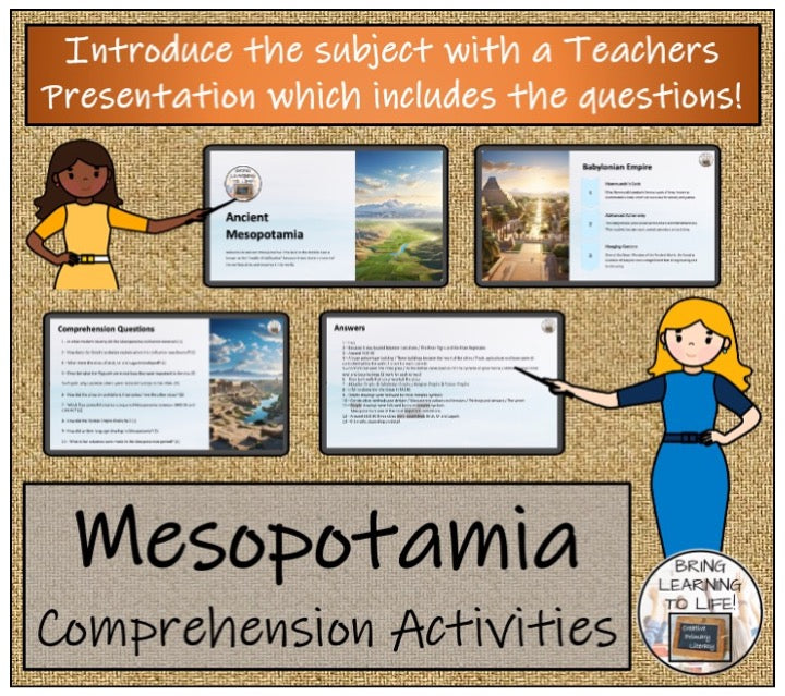 Ancient Mesopotamia Close Reading & Informational Writing Bundle | 5th & 6th Grade