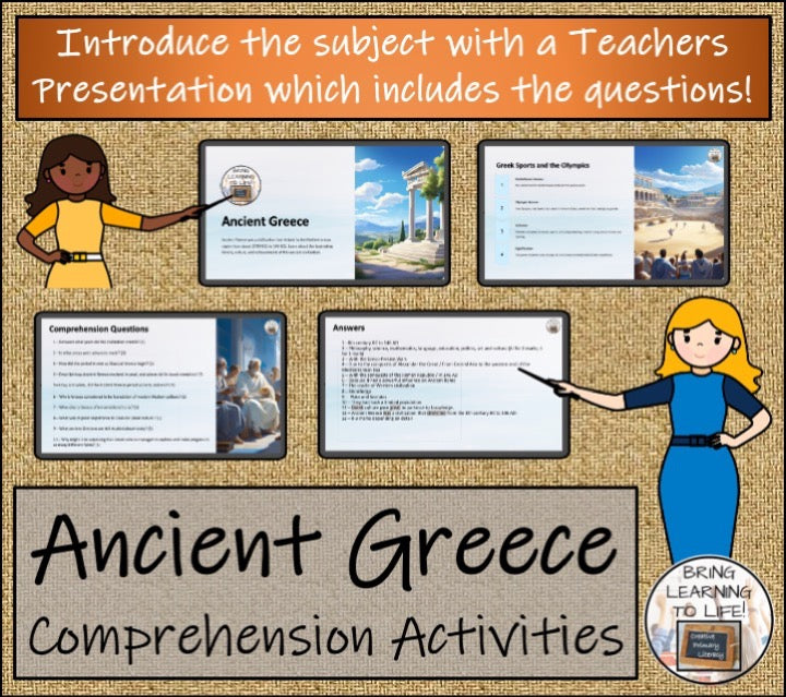 Ancient Greece Close Reading & Informational Writing Bundle | 5th & 6th Grade