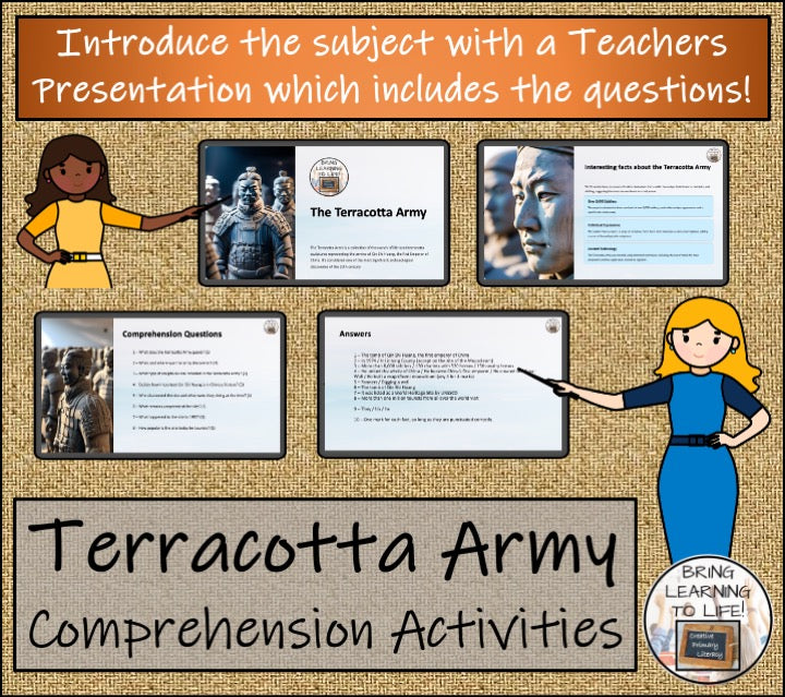 Terracotta Army Close Reading Comprehension Activities | 3rd Grade & 4th Grade