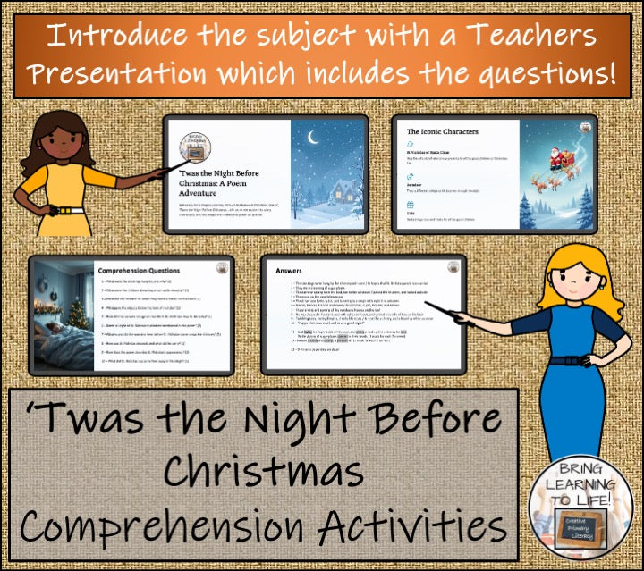 Twas the Night Before Christmas Close Reading Comprehension | 5th & 6th Grade