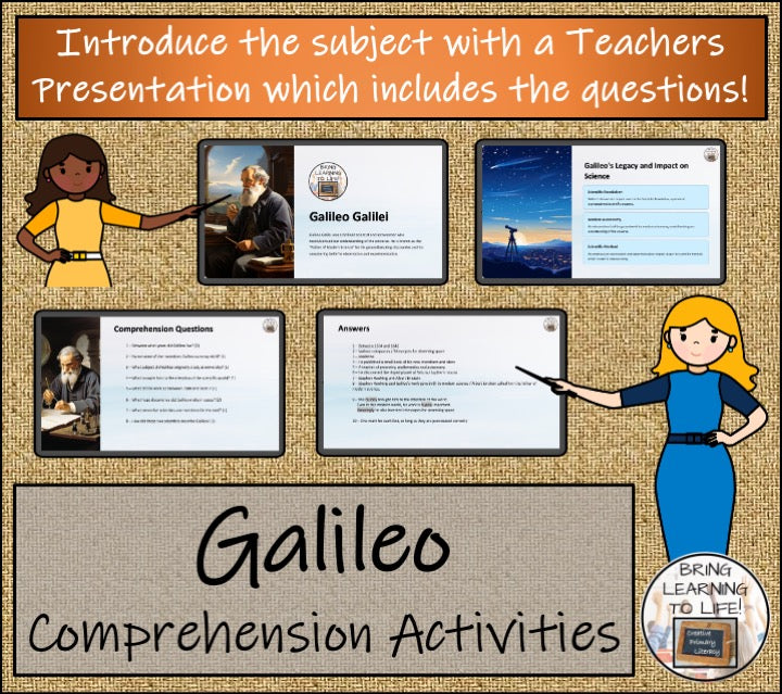 Galileo Close Reading Comprehension Activities | 3rd Grade & 4th Grade