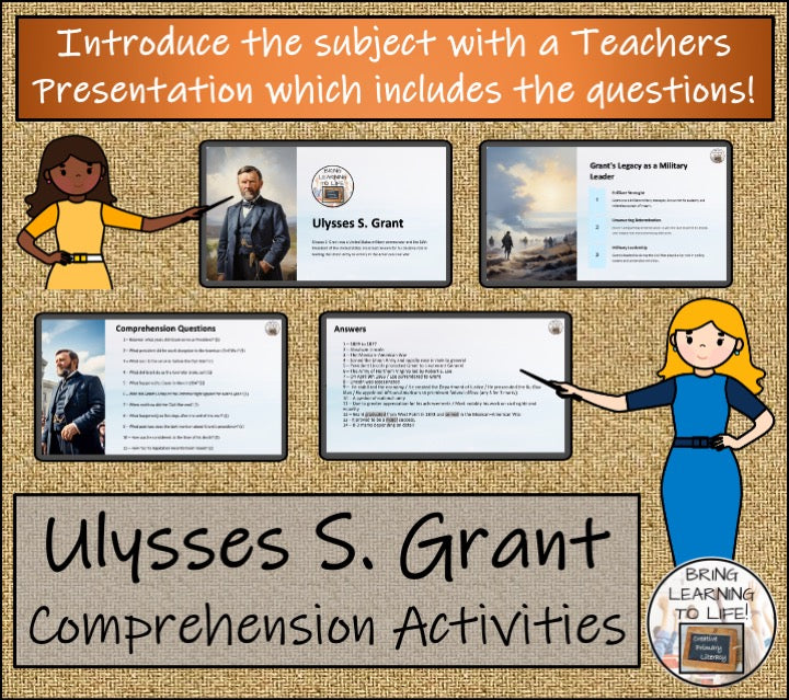 Ulysses Grant Close Reading Comprehension Activities | 5th Grade & 6th Grade