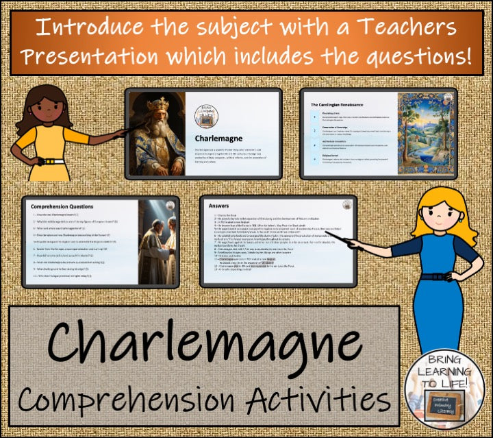 Charlemagne Close Reading Activity | 5th Grade & 6th Grade