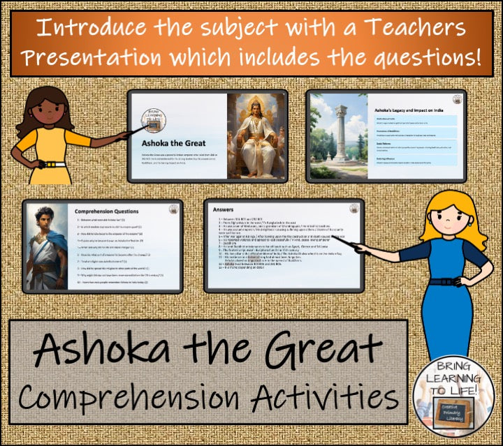 Ashoka the Great Close Reading Comprehension Activity | 5th Grade & 6th Grade