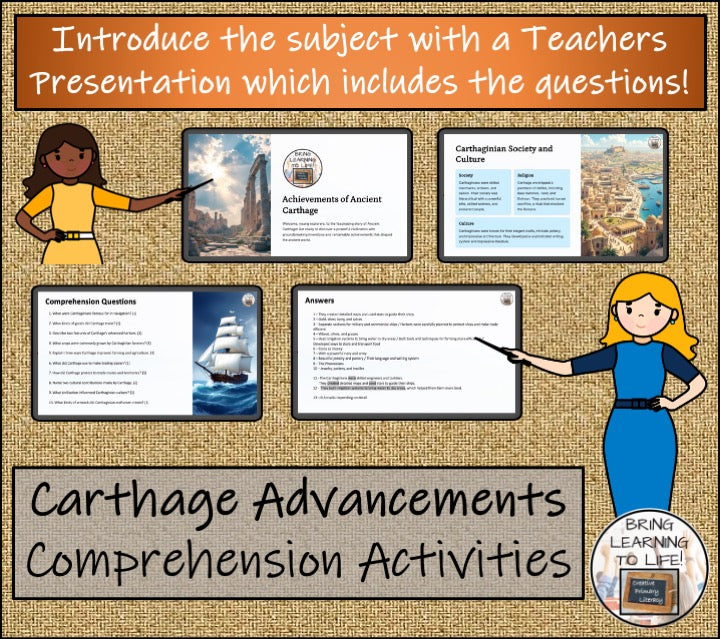 Advancements of Carthage Reading Comprehension Activities | 5th & 6th Grade