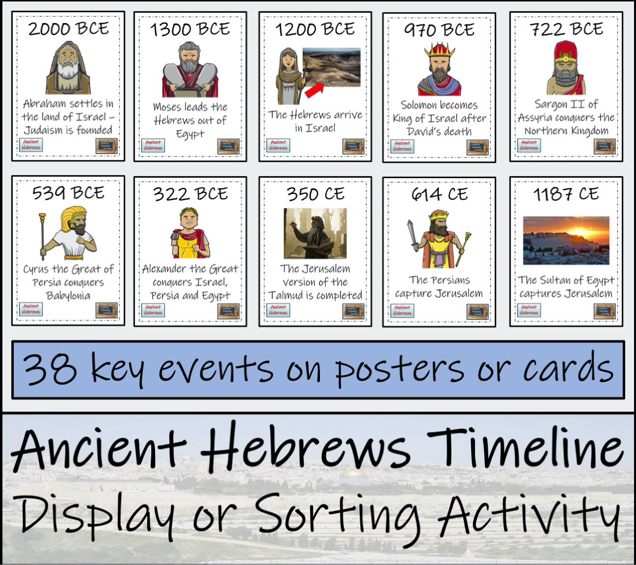 Ancient History Timeline Display and Sorting Activity Bundle Volume 2