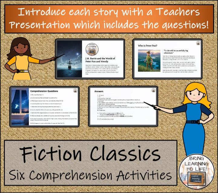 Fiction Classics Close Reading Comprehension Bundle | 5th Grade & 6th Grade