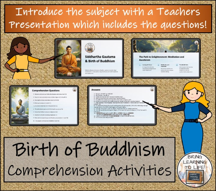 Siddhartha Gautama and the Birth of Buddhism Close Reading | 5th Grade & 6th Grade