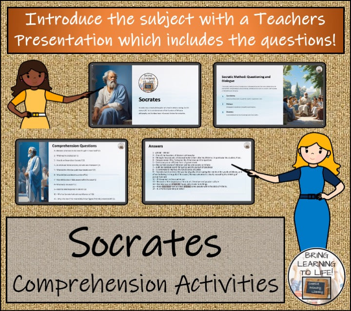 Socrates Close Reading Comprehension Activities | 5th Grade & 6th Grade