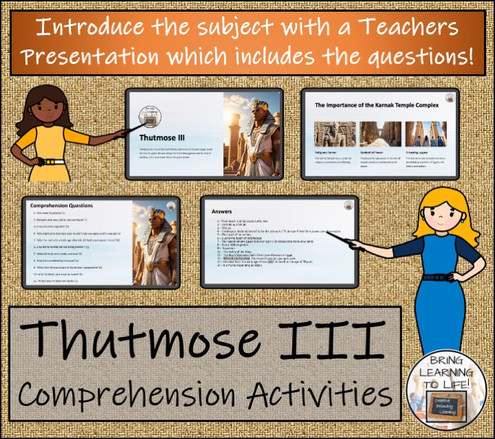 Thutmose III Close Reading Comprehension Activities | 5th Grade & 6th Grade