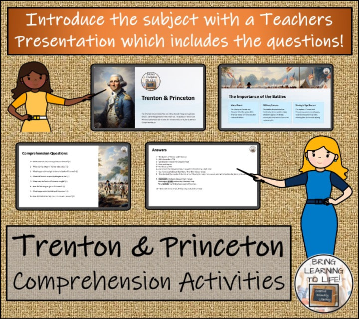 Battles of Trenton & Princeton Close Reading Comprehension | 3rd & 4th Grade