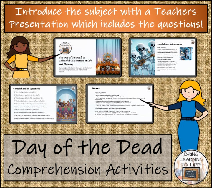 Day of the Dead Close Reading Passage & Comprehension Activities | 5th–6th Grade