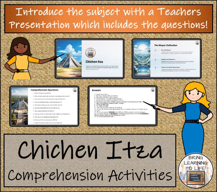 Chichen Itza Close Reading Comprehension Activities | 5th Grade & 6th Grade