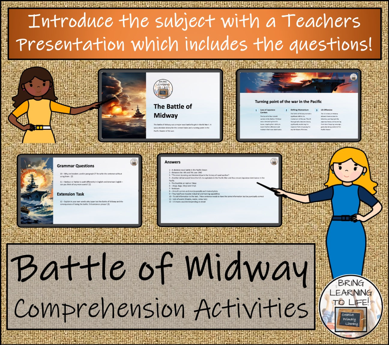 Battle of Midway Close Reading Comprehension Activity | 5th Grade & 6th Grade