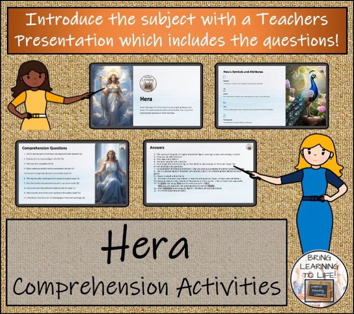 Hera Close Reading Comprehension Activities | 5th Grade & 6th Grade