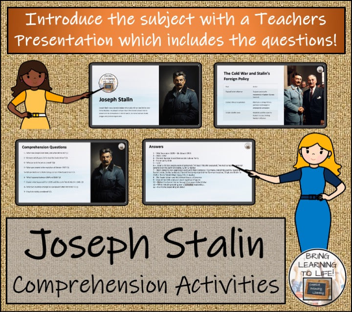 Joseph Stalin Close Reading Comprehension Activities | 5th Grade & 6th Grade